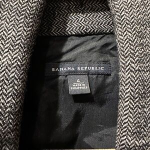 Banana Republic Black and White Blazer